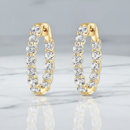 6.00ct Inside-Out Hoops