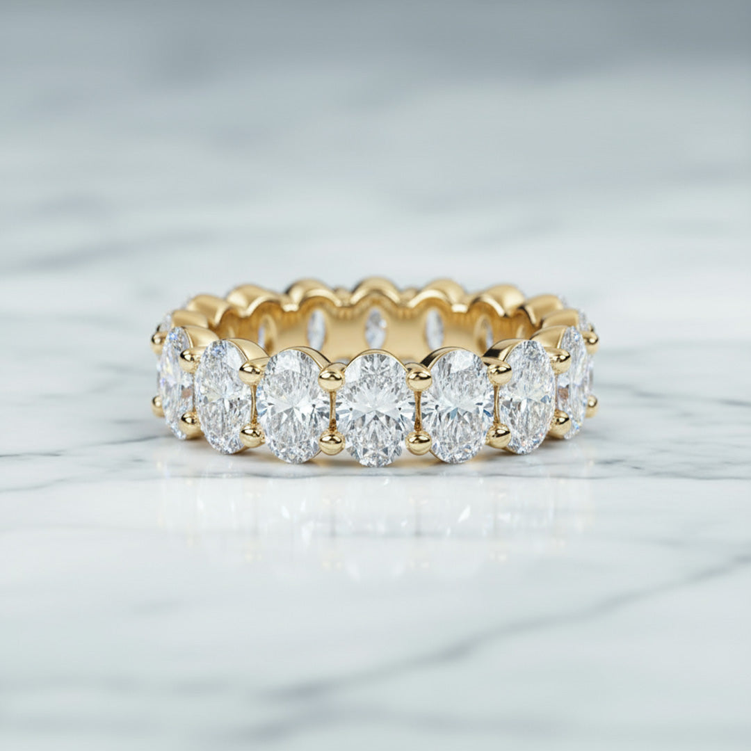 'Lila' 2.60ct Oval Diamond Eternity Band