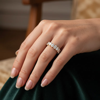 'Lila' 2.60ct Oval Diamond Eternity Band