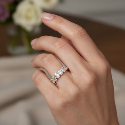 'Lila' 2.60ct Oval Diamond Eternity Band