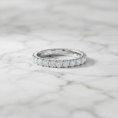 'Karen' Round Brilliant 2.35ct Diamond Prong Set Eternity Band