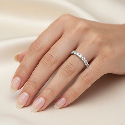 'Karen' Round Brilliant 2.35ct Diamond Prong Set Eternity Band