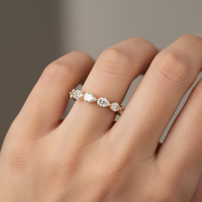 'Bailey' Pear Shaped 3.00ct Eternity Diamond Wedding Band