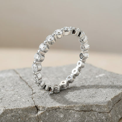 'Lindsey' Eternity Shared Prong Round 1.17ct  Diamond Wedding Band
