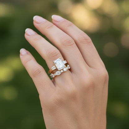 'Chrissy' Round & Oval 1.15ct Diamond Wedding Band