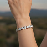Hexagon Cut Diamond Tennis Bracelet