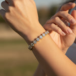 Hexagon Cut Diamond Tennis Bracelet