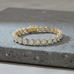 Hexagon Cut Diamond Tennis Bracelet