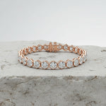 Hexagon Cut Diamond Tennis Bracelet
