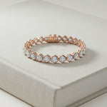 Hexagon Cut Diamond Tennis Bracelet