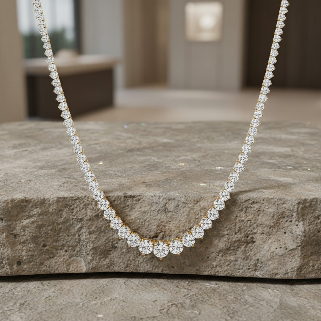 15.00ct Graduated Diamond Necklace