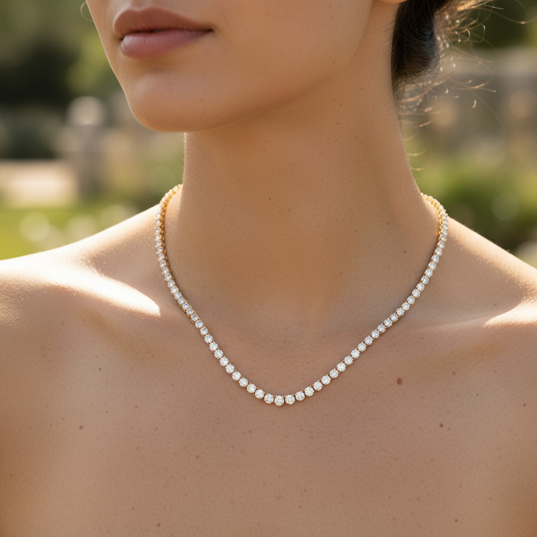 15.00ct Graduated Diamond Necklace