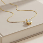 2.00ct Bezel Set Round Necklace