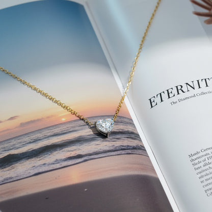 Heart Shaped Solitaire Necklace