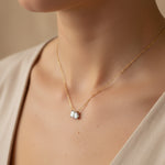 2.04ct 2 Stone Toi et Moi Necklace