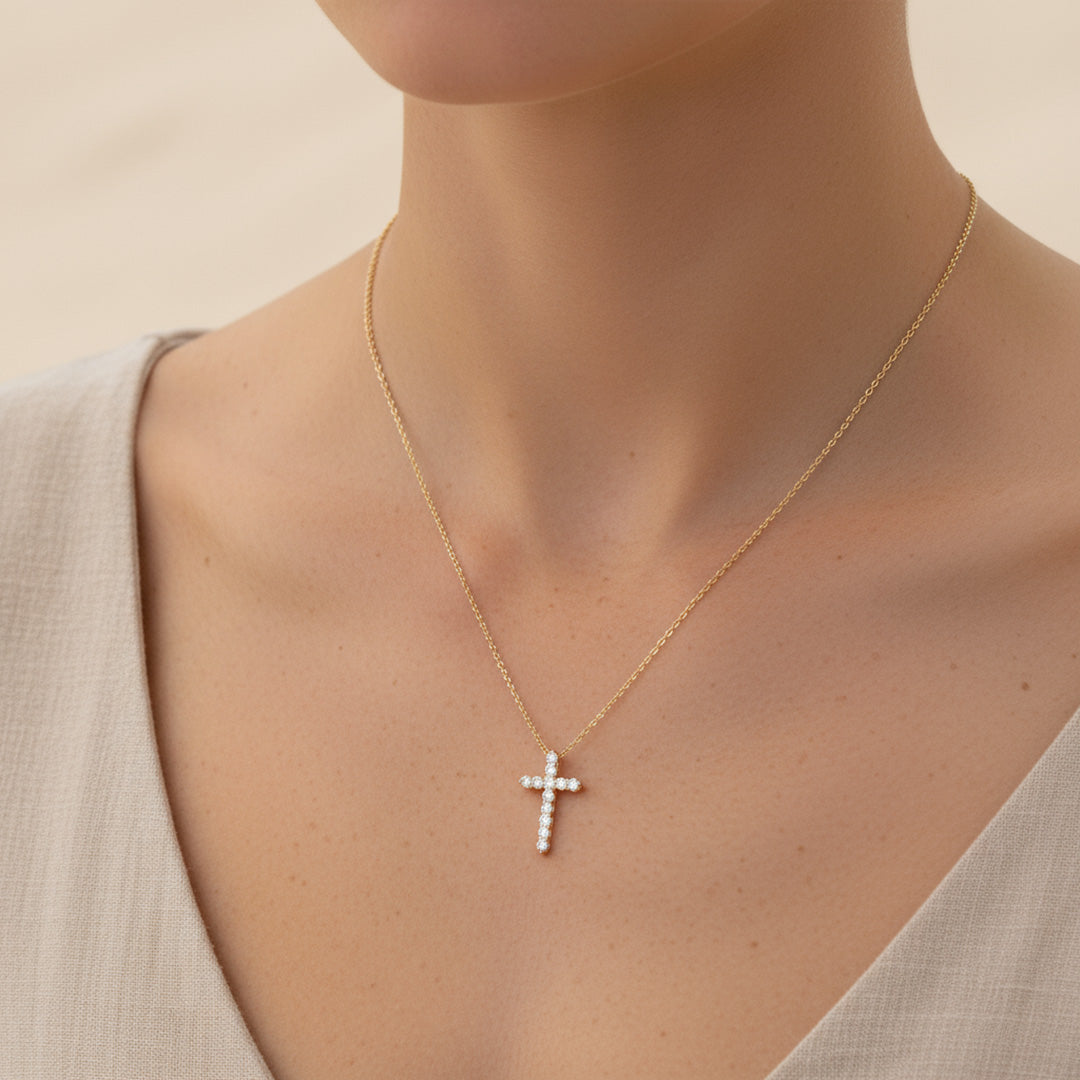 Diamond Cross Necklace