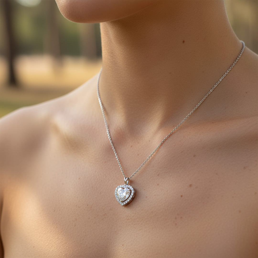 Diamond Heart Pendant Necklace (3 ct.)
