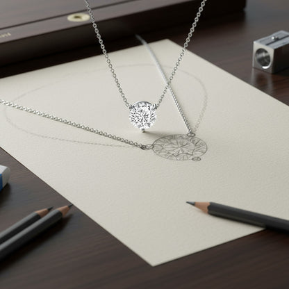 1.51ct Round Brilliant Solitaire Necklace