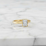 Bezel Set 2.00ct Radiant Cut Diamond Ring