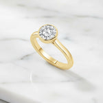 Bezel Set 2.00ct Round Cut Diamond Ring