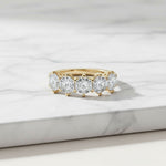 14KY 5 Stone Hexagon Cut Diamond Ring