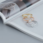 Hexagon 2.00ct Diamond Solitaire Ring with Underhalo