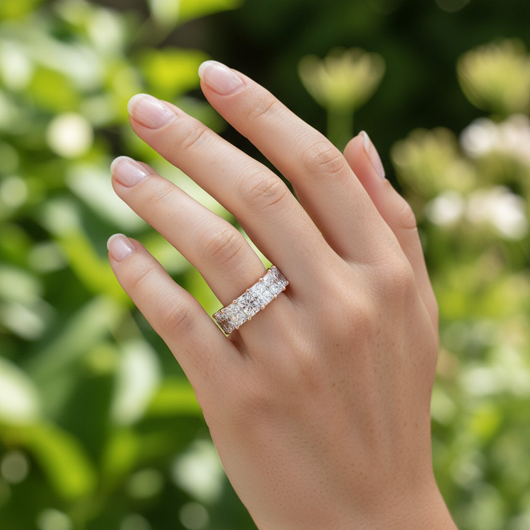 'Elise' 7.00ct Radiant Diamond Eternity Band