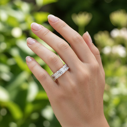 'Elise' 7.00ct Radiant Diamond Eternity Band