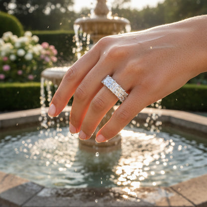 'Elise' 7.00ct Radiant Diamond Eternity Band