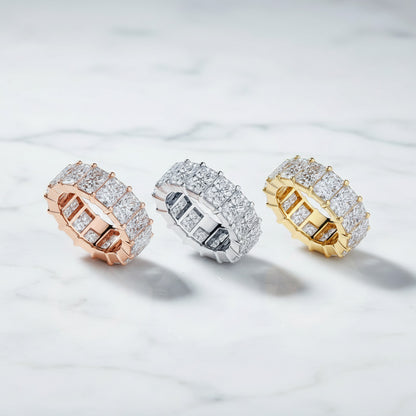 'Elise' 7.00ct Radiant Diamond Eternity Band