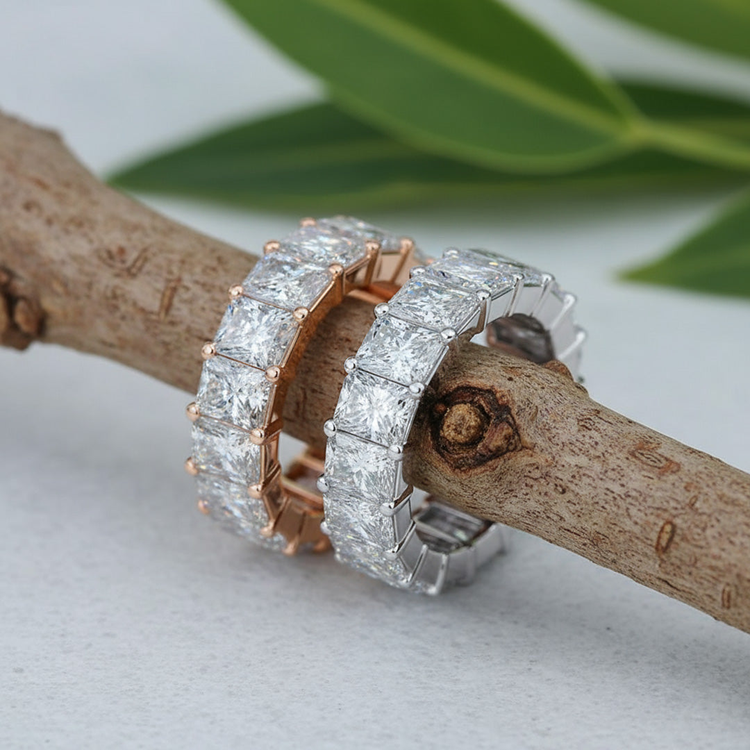 'Elise' 7.00ct Radiant Diamond Eternity Band