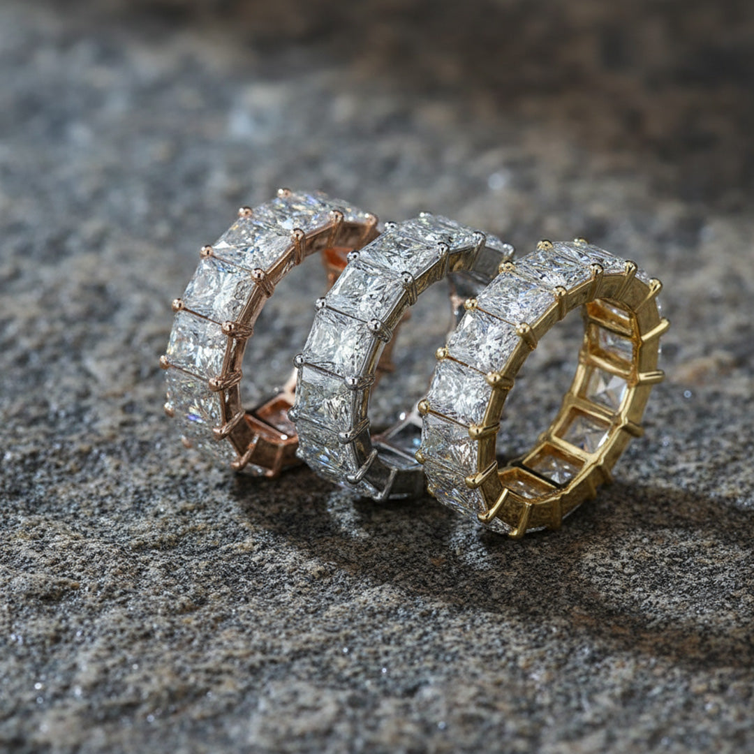 'Elise' 7.00ct Radiant Diamond Eternity Band