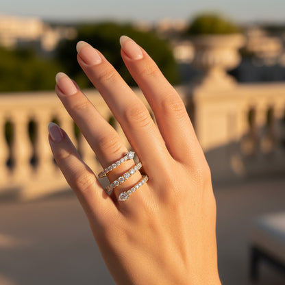 Spiral Diamond Ring