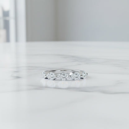 'Nora' Pear Shaped 1.50ct Diamond Wedding Band