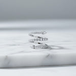 Spiral Diamond Ring