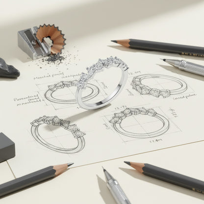 'Skylar' Wedding Band