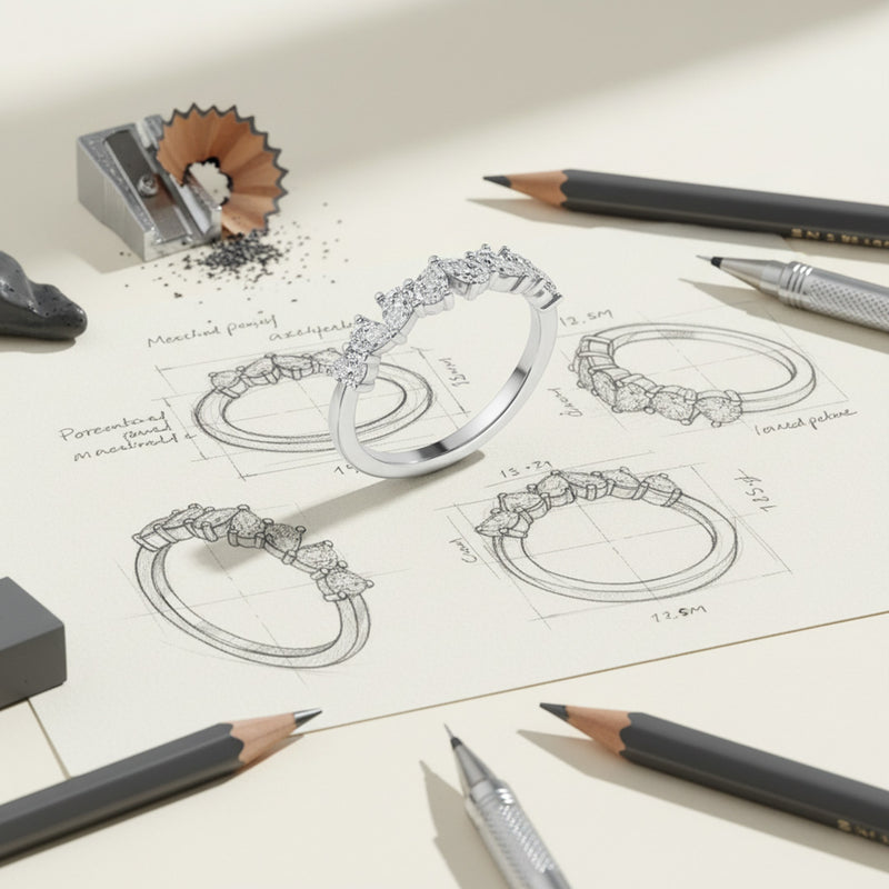 'Skylar' Wedding Band