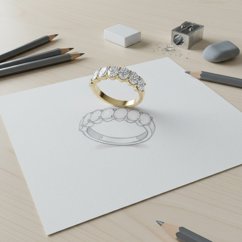 'Hazel' Wedding Band