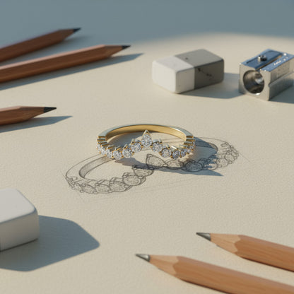 'Diana' Wedding Band