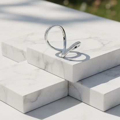 Double Band Diamond Ring