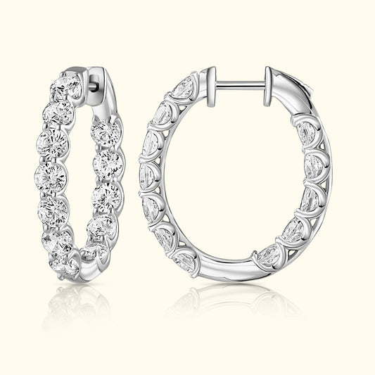 6.00ct Inside-Out Hoops