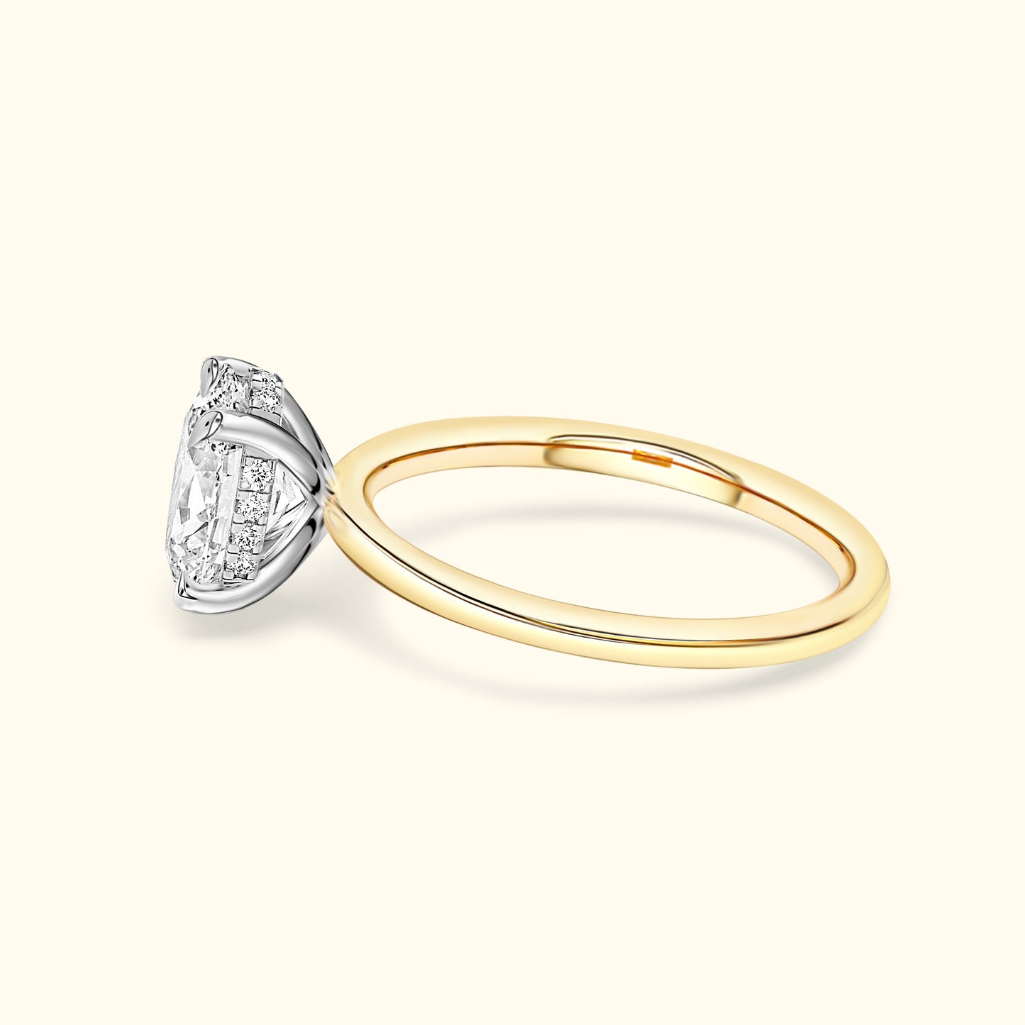 'Jess' Ring with 1.00ct Round Natural Diamond