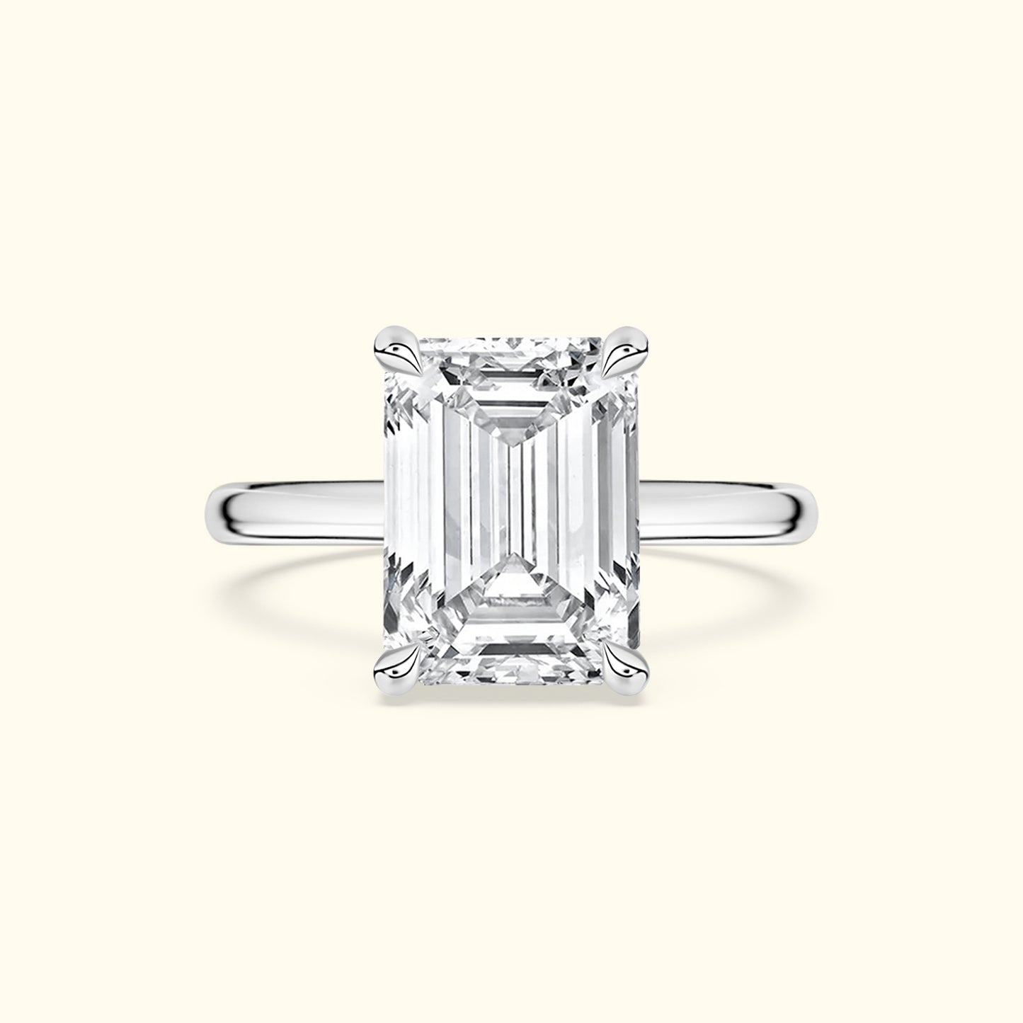 'Lilian' Ring with 1.02ct Emerald Diamond