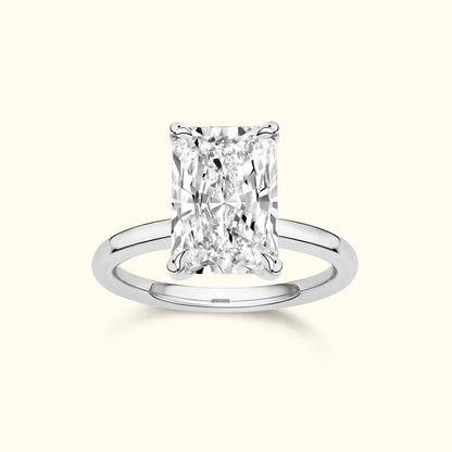 'Lilian' Ring with 3.02ct Radiant Diamond