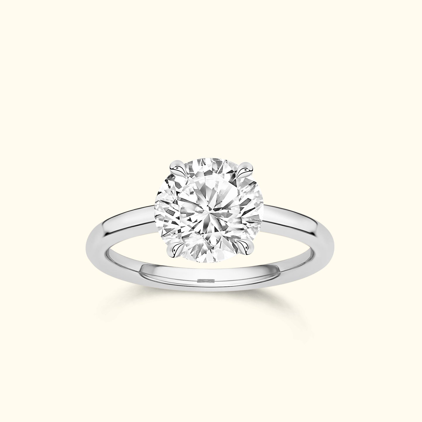 'Lilian' Ring with 1.55ct Round Diamond