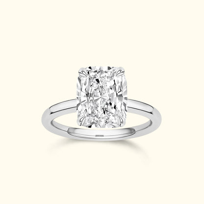 'Lilian' Ring with 4.02ct Cushion Diamond