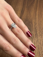 'Lilian' Ring with 1.54ct Pear Diamond