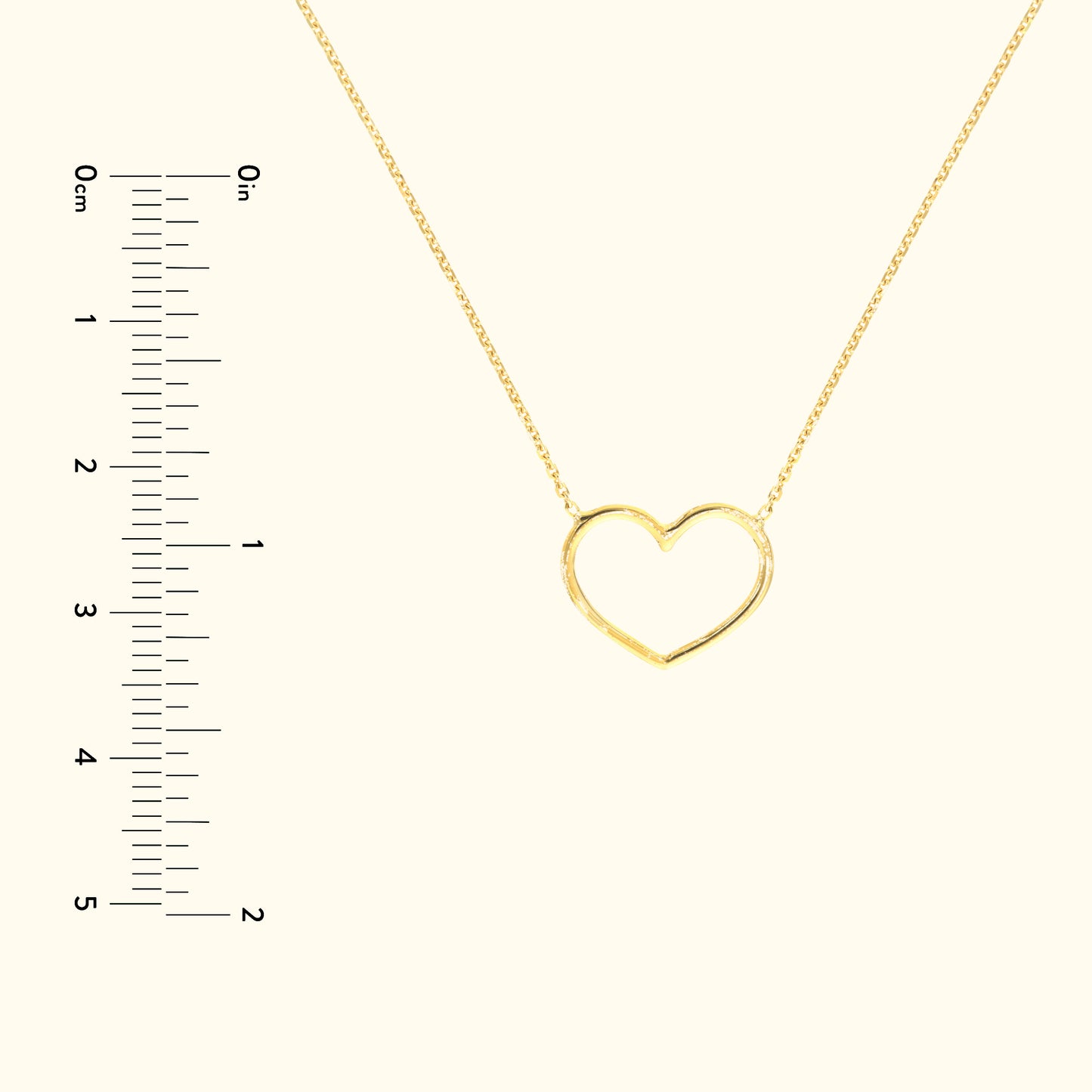 Open Wire Heart Necklace