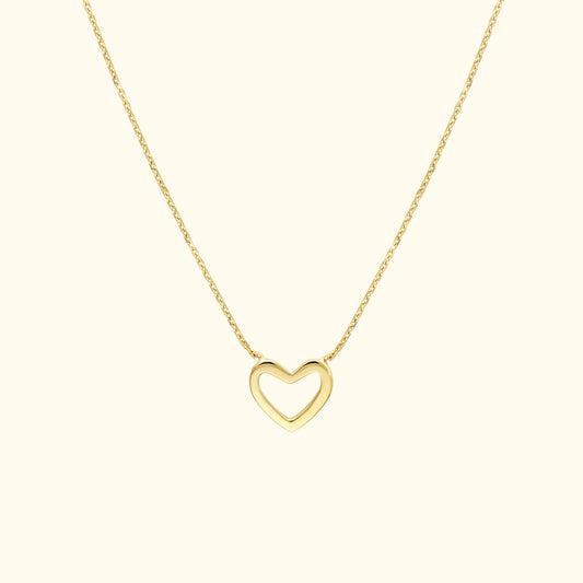 Mini Open Heart Necklace