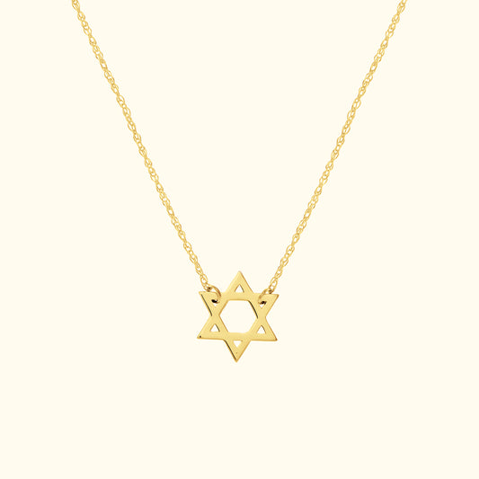 So You Mini Star Of David Adj Necklace